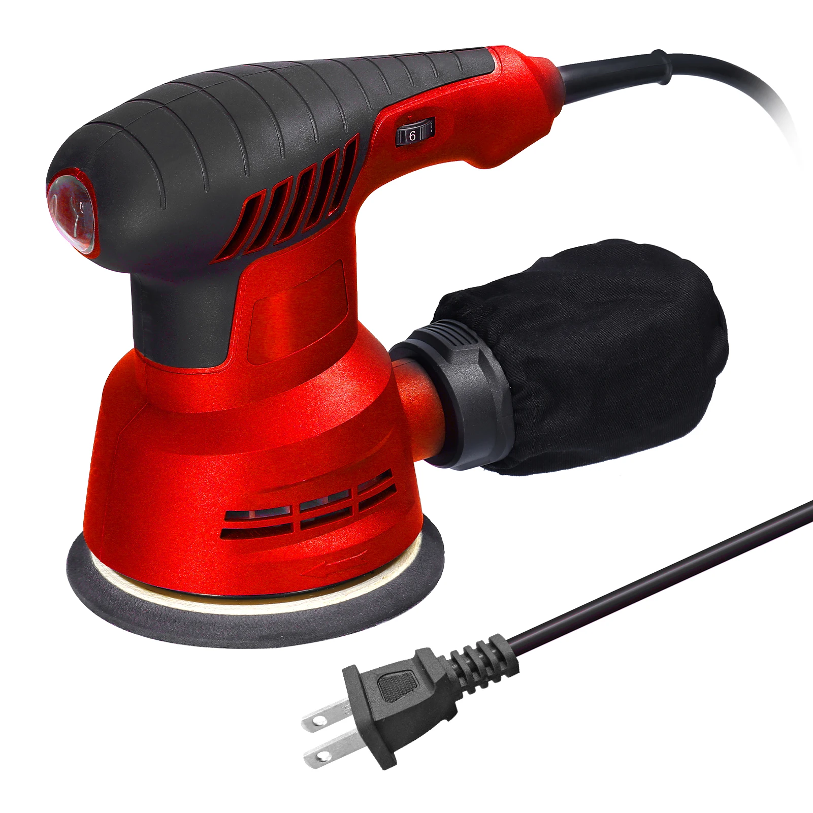 00W Handheld Electric Eccentric Sander 5 Inch 125mm Sanding Plate Electric Sander Wood Processing Furniture Car Polishing
00W Handheld Electric Eccentric Sander 5 Inch 125mm Sanding Plate Electric Sander Wood Processing Furniture Car Polishing