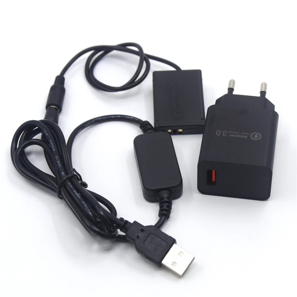 18W QC 3 0 Fast Charger Adapter+Power Cable Connector+DR-110 DC Coupler NB-13L Dummy Battery for Canon PowerShot G5 G7 X Mark II
18W QC 3 0 Fast Charger Adapter+Power Cable Connector+DR-110 DC Coupler NB-13L Dummy Battery for Canon PowerShot G5 G7 X Mark II