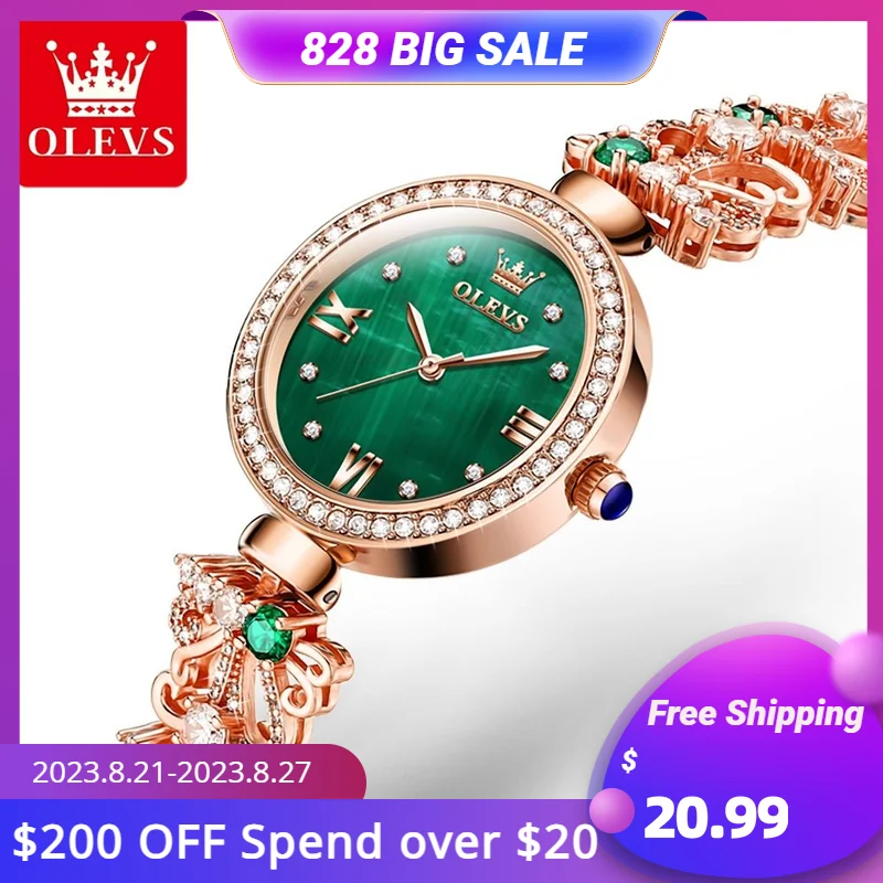 OLEVS 9958 Ladies Watch Luxury Elegant Original Quartz Wristwatch Stainless Steel Inlaid Diamond Watch Women's Watches Gift Set
OLEVS 9958 Ladies Watch Luxury Elegant Original Quartz Wristwatch Stainless Steel Inlaid Diamond Watch Women's Watches Gift Set
