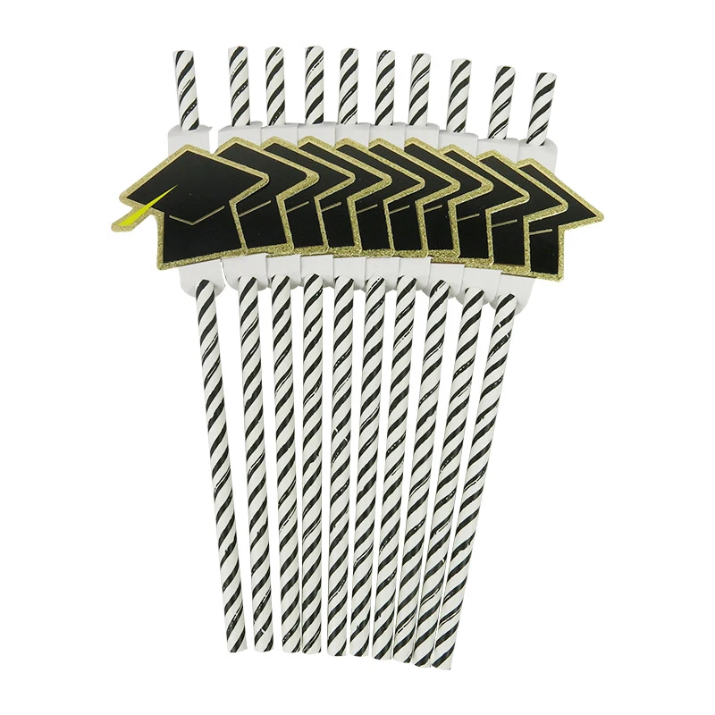 Graduation Season Party Party Decoration Hot Phnom Penh Doctor's Hat Black and White Stripe Disposable Environmental Protection
Graduation Season Party Party Decoration Hot Phnom Penh Doctor's Hat Black and White Stripe Disposable Environmental Protection