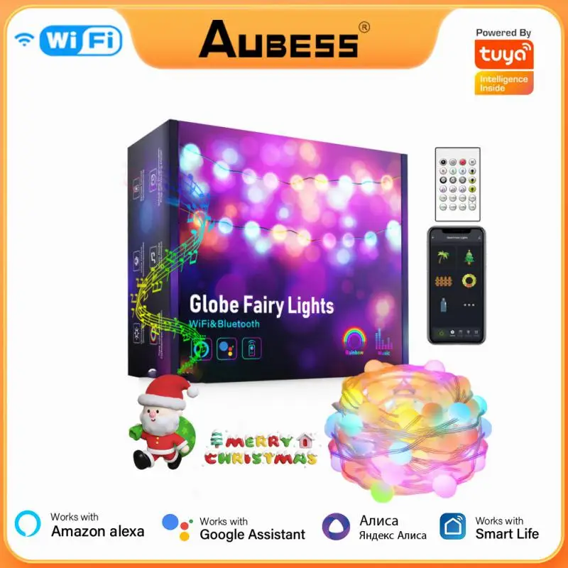 Tuya Wifi LED Strip Light Christmas Tree RGB Lights Outdoor App Remote Control Smart Globe Fairy Light Via Alexa Google Home
Tuya Wifi LED Strip Light Christmas Tree RGB Lights Outdoor App Remote Control Smart Globe Fairy Light Via Alexa Google Home