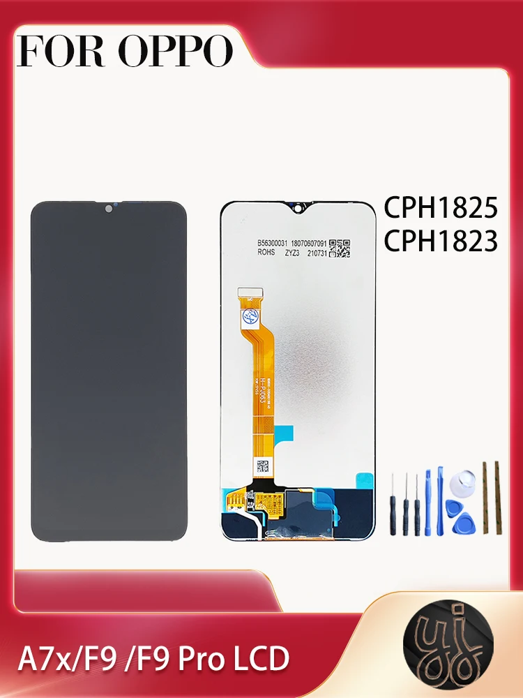 Screen For OPPO F9 CPH1825 F9 Pro CPH1823 LCD Display Digitizer Assembly For Oppo A7x LCD With Frame
Screen For OPPO F9 CPH1825 F9 Pro CPH1823 LCD Display Digitizer Assembly For Oppo A7x LCD With Frame