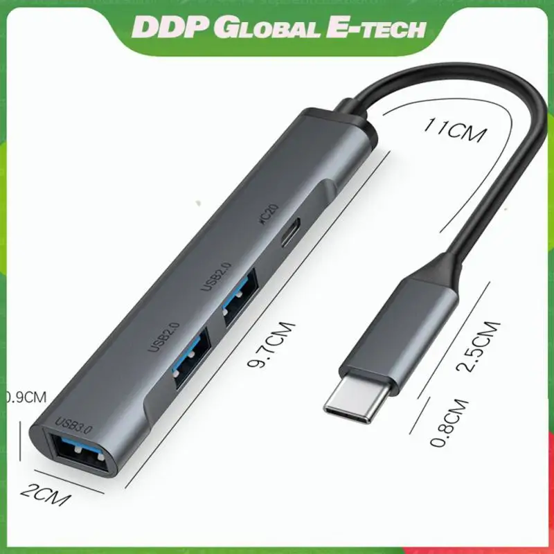 Computer Accessories Multi-splitter Adapter Aluminum Alloy 5gbps Usb C Hub High Speed 4 In 1 Type-c Docking Station Usb3.0 2.0
Computer Accessories Multi-splitter Adapter Aluminum Alloy 5gbps Usb C Hub High Speed 4 In 1 Type-c Docking Station Usb3.0 2.0