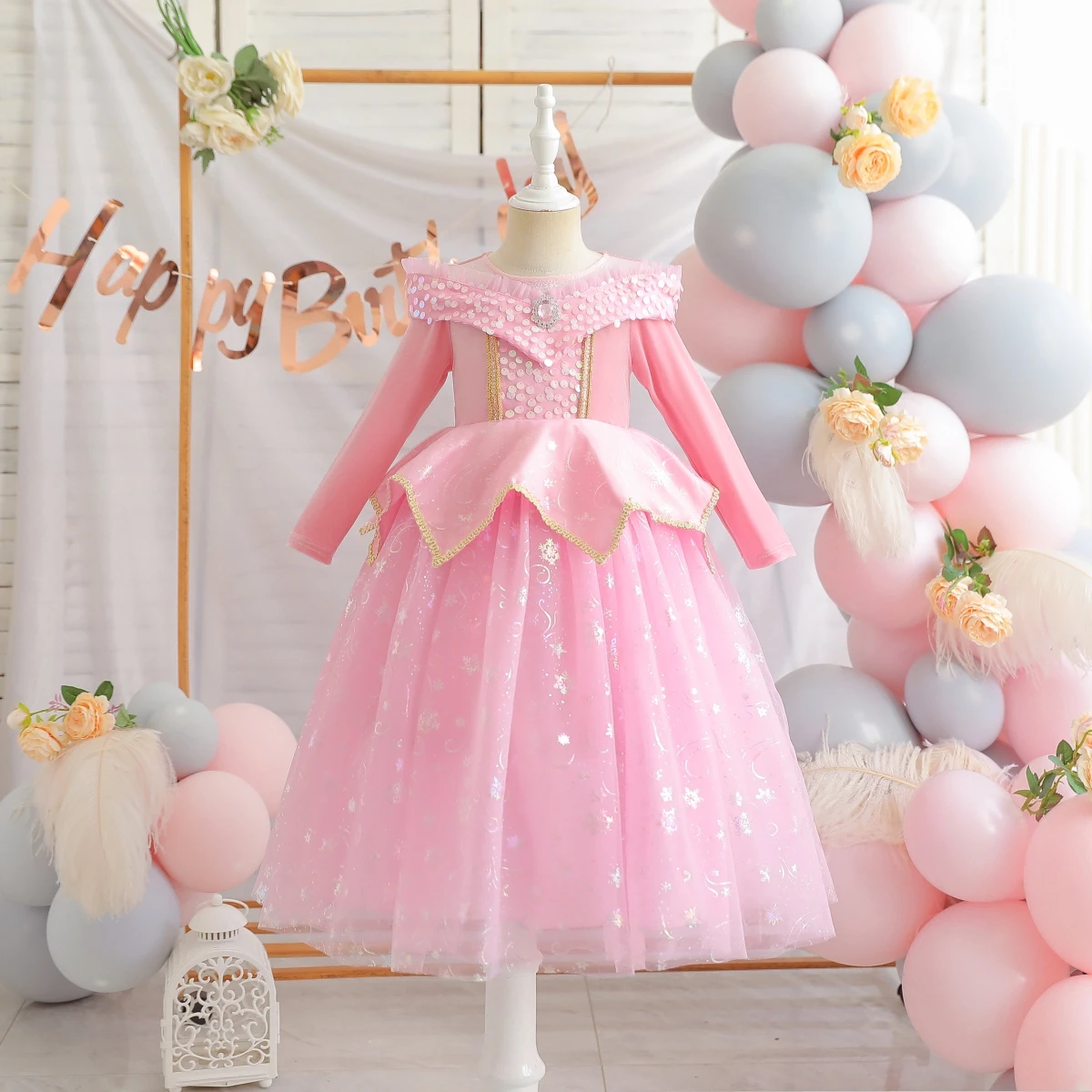 Girls' New Elo Princess Spring and Autumn Halloween Cosplay Dress Children's Birthday Long Sleeve Evening Party Dresses 2-8 Year
Girls' New Elo Princess Spring and Autumn Halloween Cosplay Dress Children's Birthday Long Sleeve Evening Party Dresses 2-8 Year