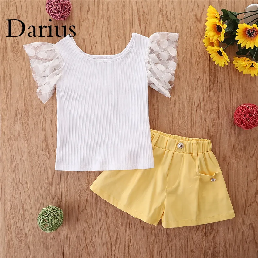 Summer Girl Set Lace Ruffles White T-shirt + Shorts 2pcs Children Suits Clothes
Summer Girl Set Lace Ruffles White T-shirt + Shorts 2pcs Children Suits Clothes