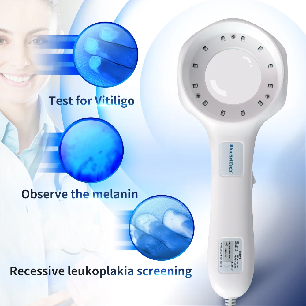 Woods Lamp Skin Analyzer Vitiligo Testing Examination Magnifying Analyze Machine Skin Detection Ultraviolet Cat Moss Light
Woods Lamp Skin Analyzer Vitiligo Testing Examination Magnifying Analyze Machine Skin Detection Ultraviolet Cat Moss Light
