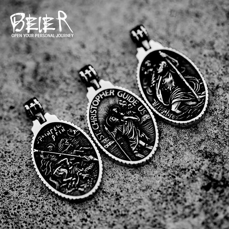 St Christopher Men's Patron Saint Of Time Travelers Archangel Michael dragon slayer st george Pendant Chain Necklace Jewelry
St Christopher Men's Patron Saint Of Time Travelers Archangel Michael dragon slayer st george Pendant Chain Necklace Jewelry