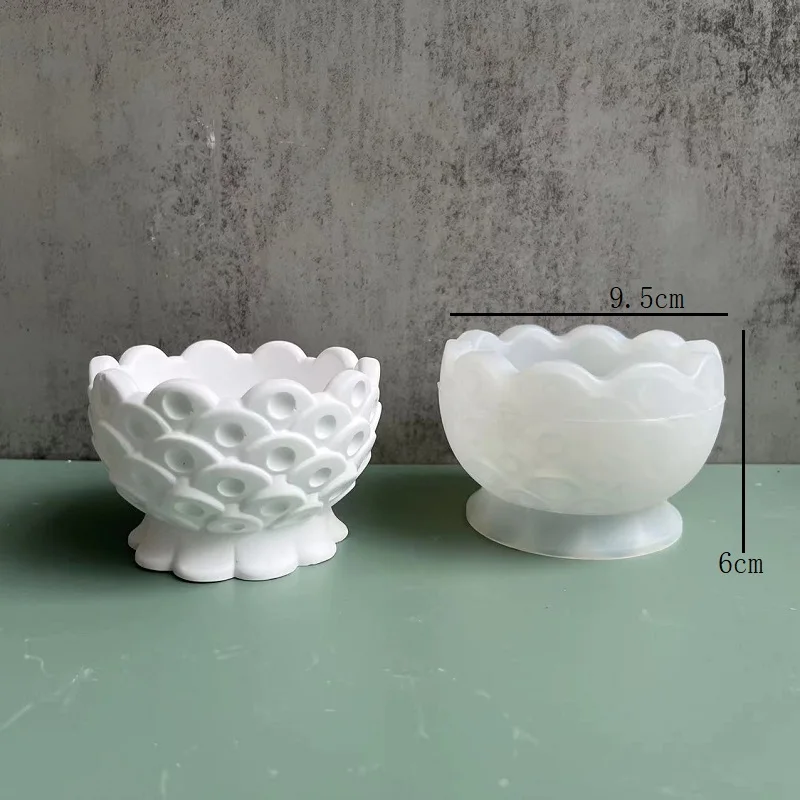 Creative Candle Holder Silicone Mold Succulent Flower Pot Plaster Resin Mould Nordic Bowl Decoration Molds for Resin Art
Creative Candle Holder Silicone Mold Succulent Flower Pot Plaster Resin Mould Nordic Bowl Decoration Molds for Resin Art