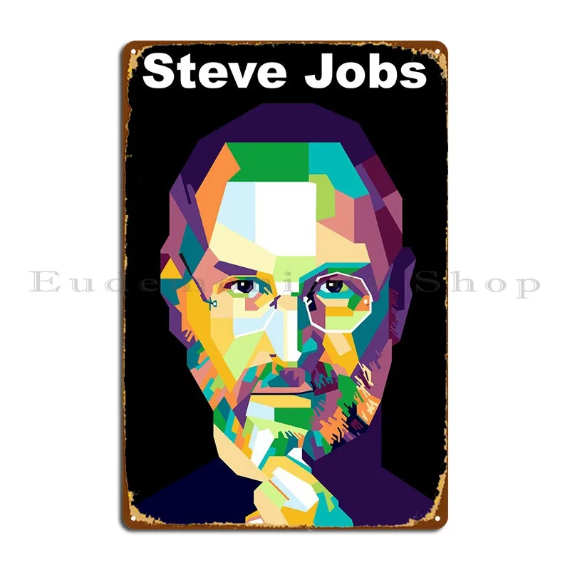 

Steve Jobs Metal Signs Funny Bar Cave Designing Designs Garage Tin Sign Poster