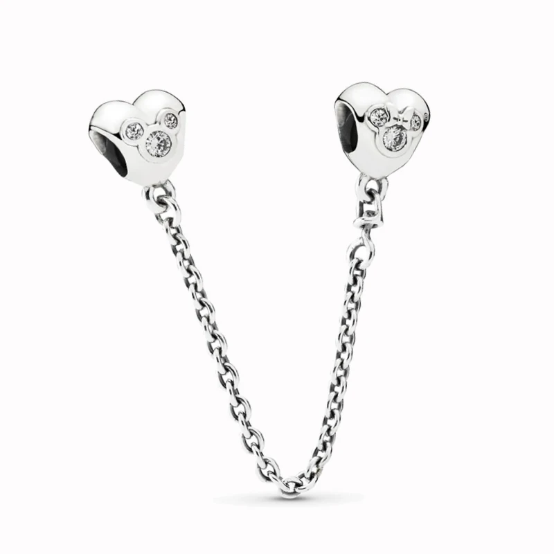 925 Sterling Silver Bead Mini Mouse Silver Safety Chain With Cubic Zirconia Fit Original Pandora Bracelet Women DIY Jewelry Gift
925 Sterling Silver Bead Mini Mouse Silver Safety Chain With Cubic Zirconia Fit Original Pandora Bracelet Women DIY Jewelry Gift