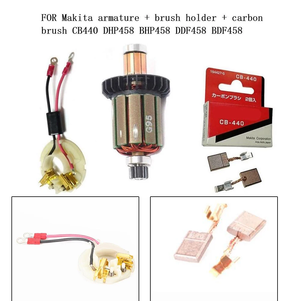 1PCS Armature For Makita Armature Brush Holder & Carbon Brushes CB440 DHP458 BHP458 BDF458 Business Industrial Automation
1PCS Armature For Makita Armature Brush Holder & Carbon Brushes CB440 DHP458 BHP458 BDF458 Business Industrial Automation