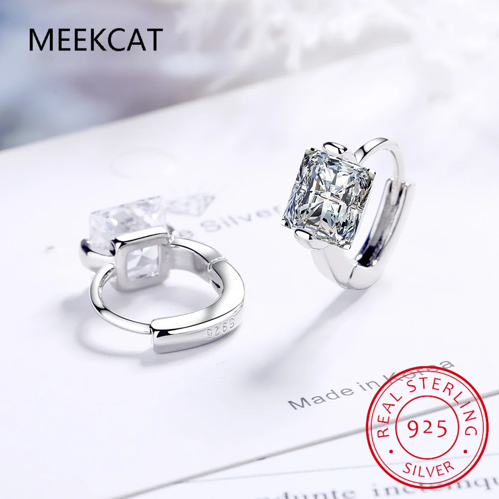 925 Sterling Silver Luxury Square Crystal Hoop Earrings For Women Trendy Jewelry Girl Gift New FQL20512
925 Sterling Silver Luxury Square Crystal Hoop Earrings For Women Trendy Jewelry Girl Gift New FQL20512