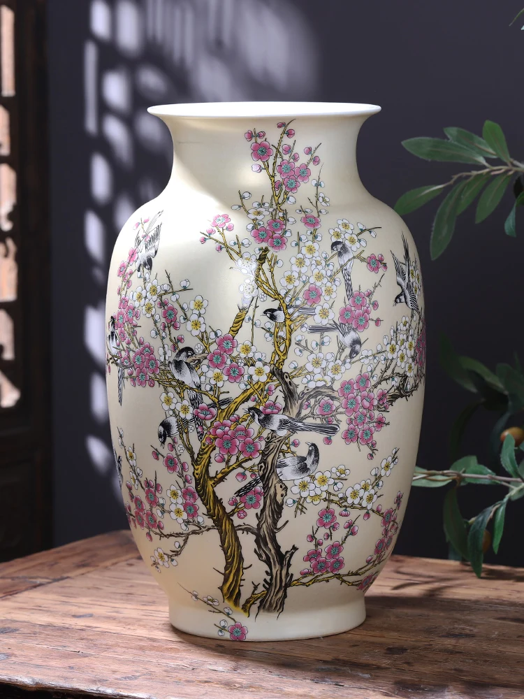 Jingdezhen Ceramic Floor Vase Large Chinese Living Room Flower Arrangement Decoration TV Cabinet Ornament Crafts
Jingdezhen Ceramic Floor Vase Large Chinese Living Room Flower Arrangement Decoration TV Cabinet Ornament Crafts
