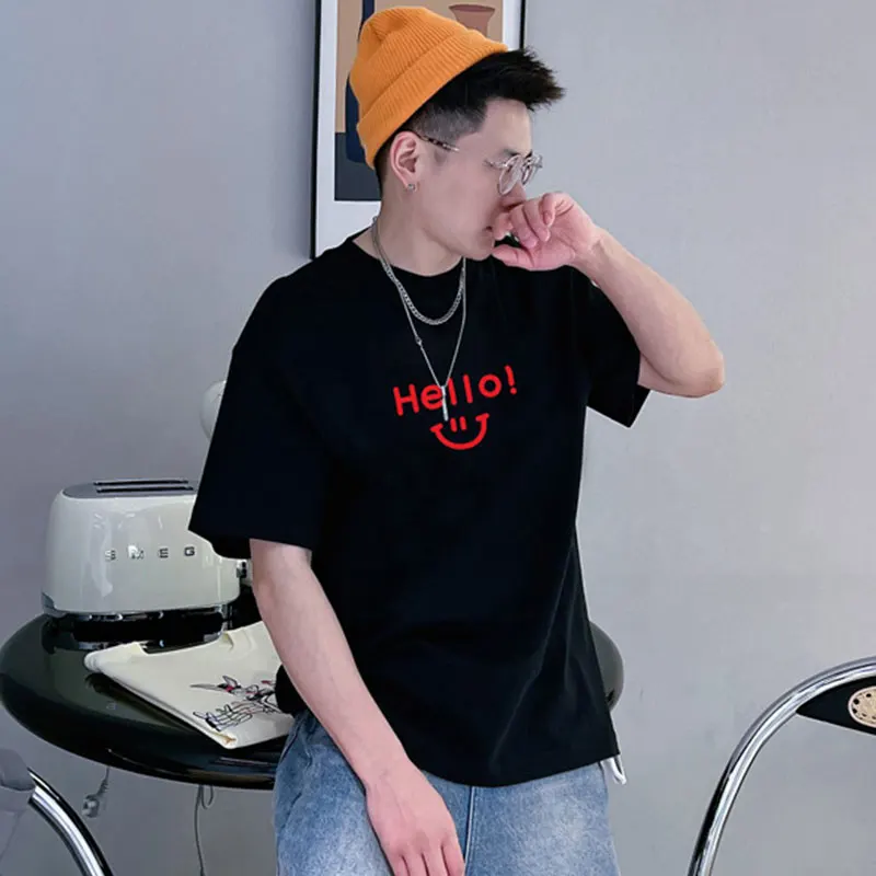 Y2k 2023 New Round Neck Men's Short-sleeved T-shirt Simple Style Male Solid Colour Casual and Versatile Street Clothing Tshirt
Y2k 2023 New Round Neck Men's Short-sleeved T-shirt Simple Style Male Solid Colour Casual and Versatile Street Clothing Tshirt