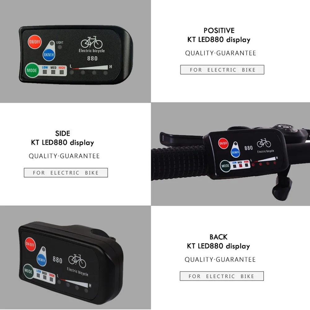 24/36/48V Control Part Bicycle Control Display Electric KT 880 KT-LED880 Panel Part Practical Premium Brand New
24/36/48V Control Part Bicycle Control Display Electric KT 880 KT-LED880 Panel Part Practical Premium Brand New