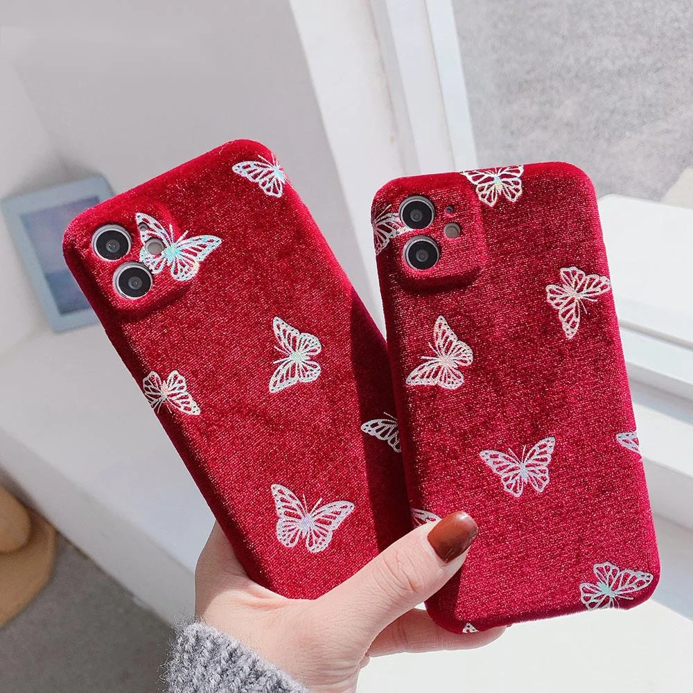 Cloth texture butterfly pattern phone case For iphone 13pro 12 11 pro max 7 8 plus x xs xr xs max if soft warm red cover
Cloth texture butterfly pattern phone case For iphone 13pro 12 11 pro max 7 8 plus x xs xr xs max if soft warm red cover