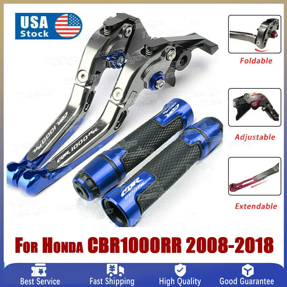 For Honda CBR1000RR Motorcycle CNC Adjustable Extendable Foldable Handlebar Grips Cap Brake Clutch Levers handle Set 2008-2018
For Honda CBR1000RR Motorcycle CNC Adjustable Extendable Foldable Handlebar Grips Cap Brake Clutch Levers handle Set 2008-2018