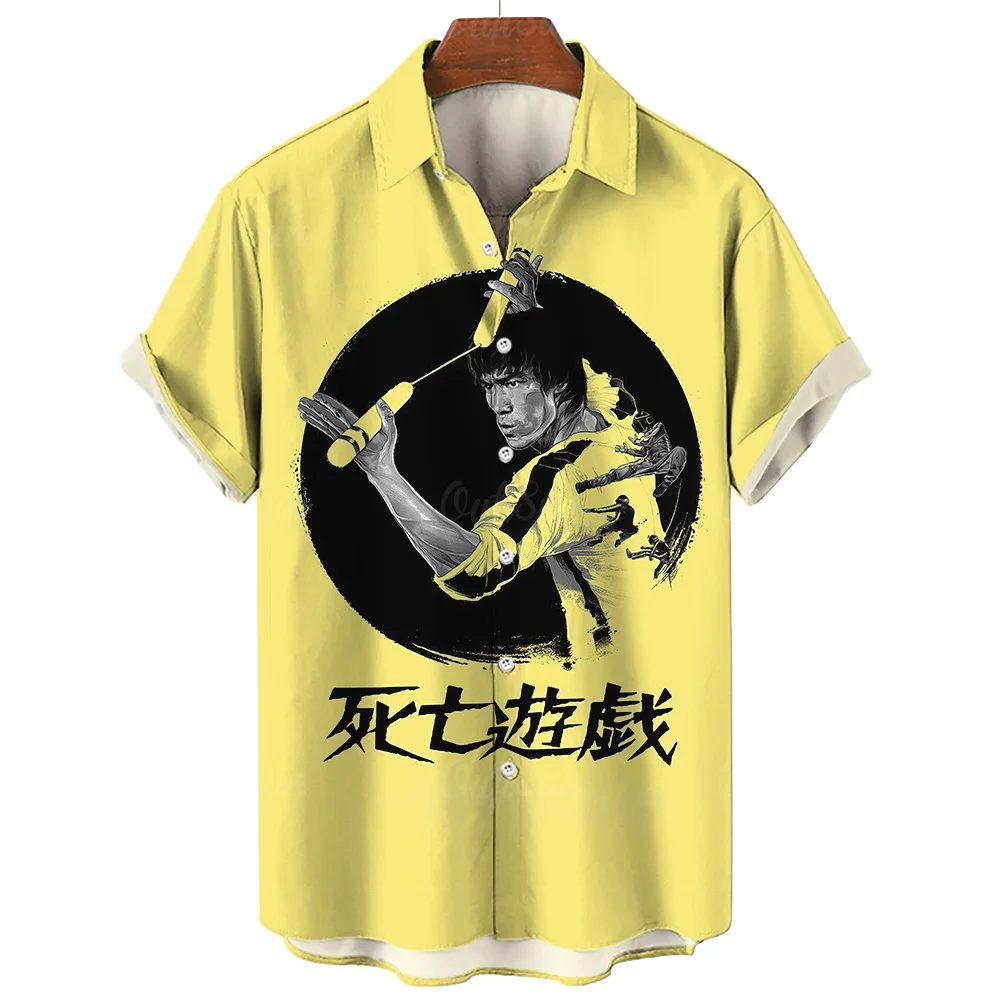 Bruce Lee Movie 3D Print Men's Shirts Kung Fu Caual Hawaiian Shirts Man Summer Fashion Shirt For Man Street Button Short Sleeves
Bruce Lee Movie 3D Print Men's Shirts Kung Fu Caual Hawaiian Shirts Man Summer Fashion Shirt For Man Street Button Short Sleeves