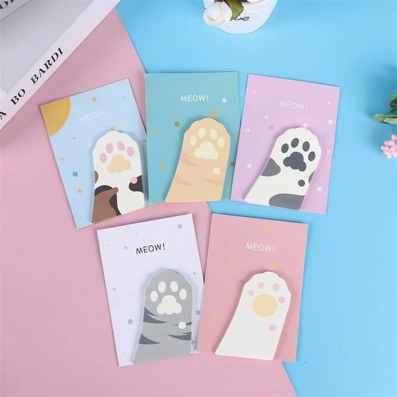 5 Packs Kawaii Cat Paw Memo Pad Sticky Notes Cute N Times Stationery Label Sticker Notepad Bookmark Post School Supplies
5 Packs Kawaii Cat Paw Memo Pad Sticky Notes Cute N Times Stationery Label Sticker Notepad Bookmark Post School Supplies