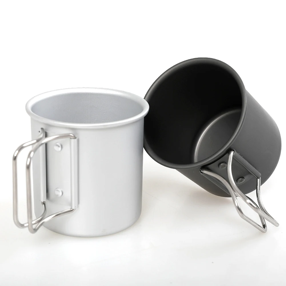 250ml Aluminum Camping Mug Coffee Cup With Folding Handles Water Cup Mug Silver / Black Camping/ Travel/ Backpacking
250ml Aluminum Camping Mug Coffee Cup With Folding Handles Water Cup Mug Silver / Black Camping/ Travel/ Backpacking