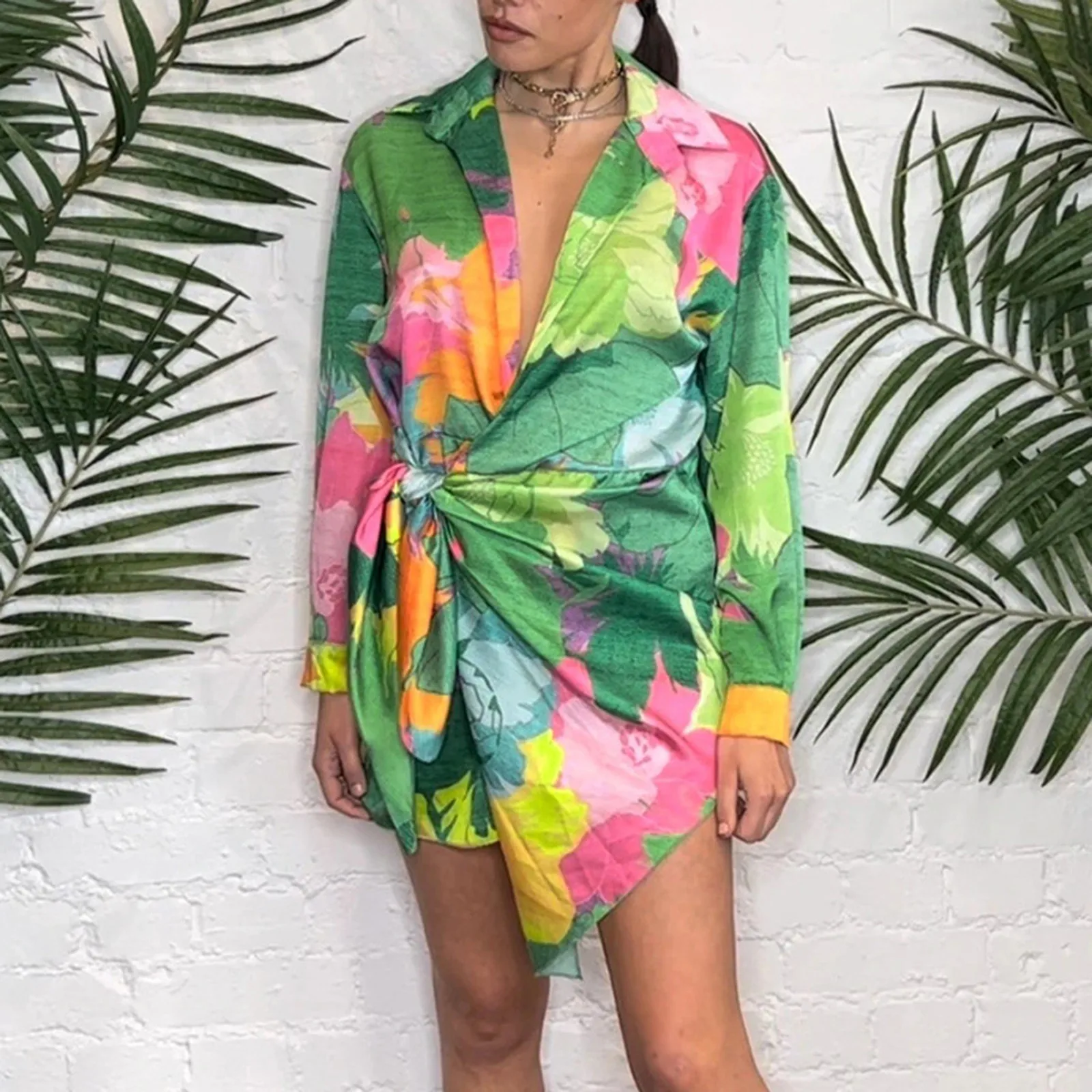 Womenswear Temperament Personality Print Belted Long Sleeved Casual Single plus Size Dress Clothes for Women Business Casual
Womenswear Temperament Personality Print Belted Long Sleeved Casual Single plus Size Dress Clothes for Women Business Casual