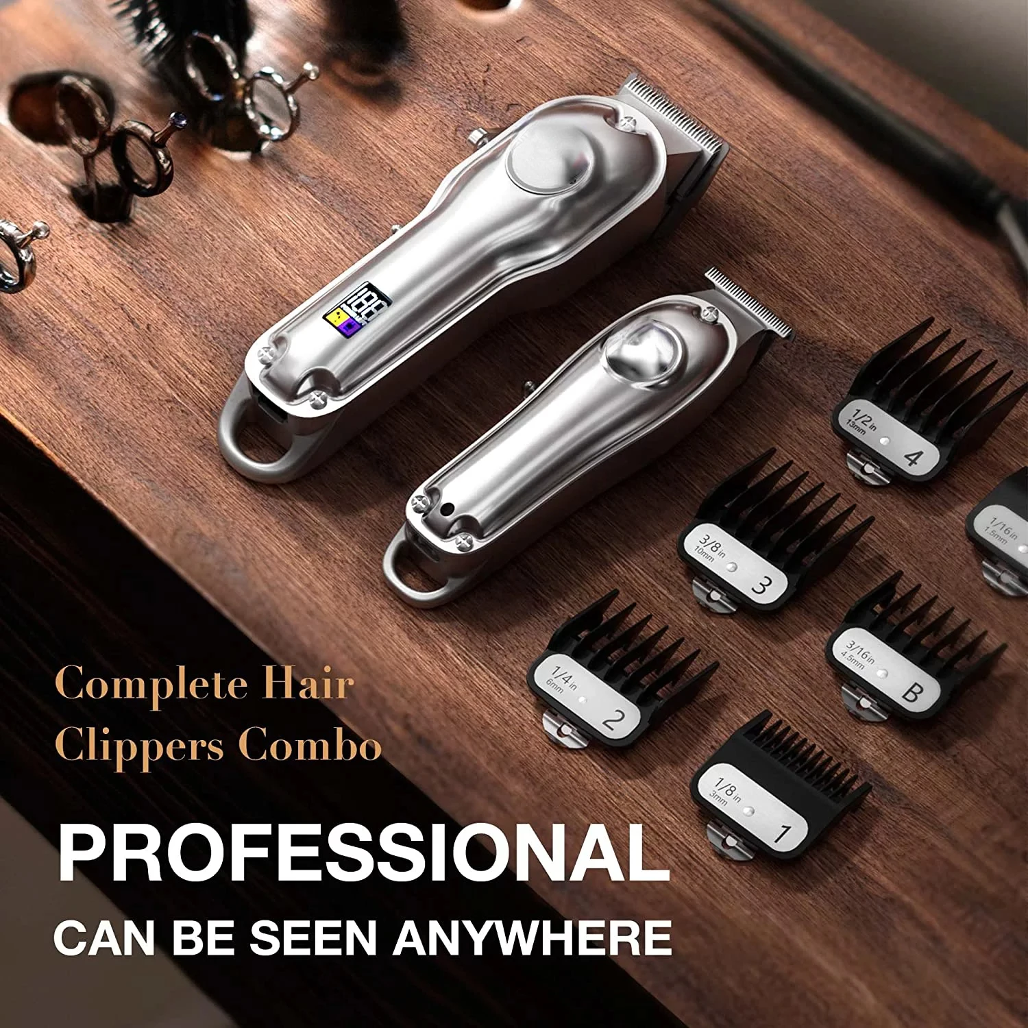 Hair Clippers for Men, Hair Cutting Kit & Zero Gap T-Blade Trimmer Combo, Cordless Barber Clipper Set with LED Display Mens Chri
Hair Clippers for Men, Hair Cutting Kit & Zero Gap T-Blade Trimmer Combo, Cordless Barber Clipper Set with LED Display Mens Chri