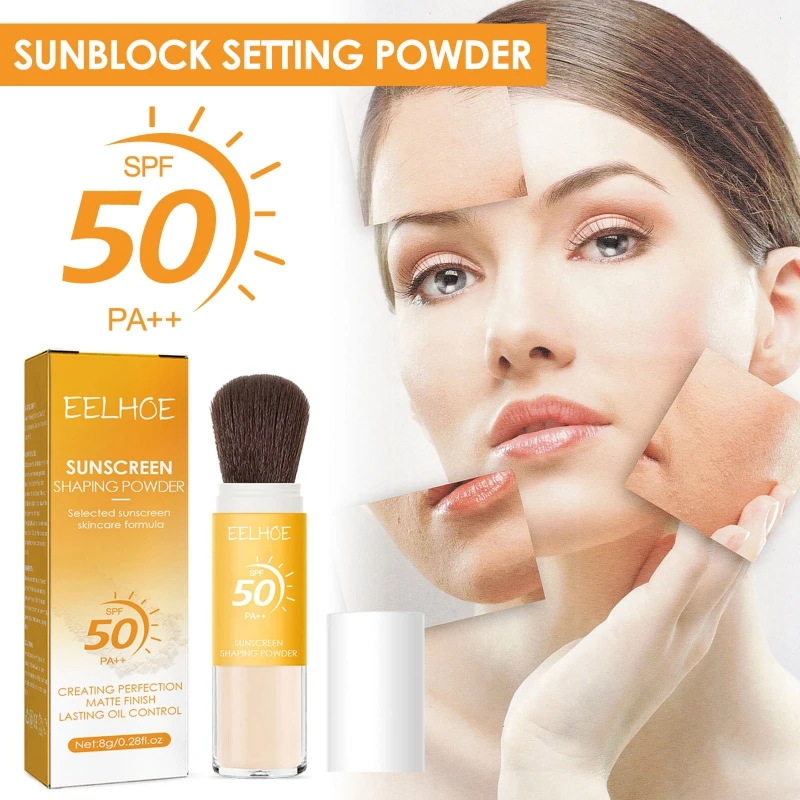 8g Face Sunscreen Shaping Powder SPF 50 PA++ Skin Care Matte Finish Oil Control Long Lasting Waterproof Lightweight Maquiagem
8g Face Sunscreen Shaping Powder SPF 50 PA++ Skin Care Matte Finish Oil Control Long Lasting Waterproof Lightweight Maquiagem