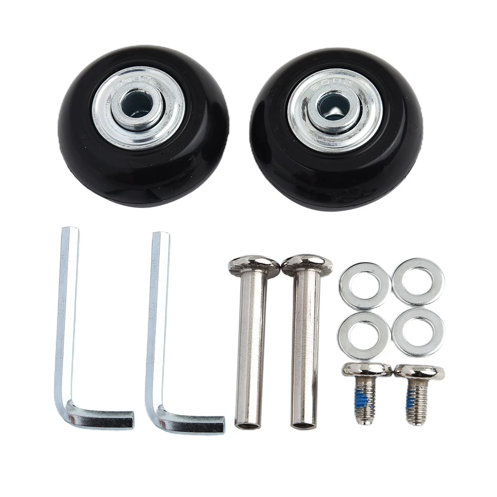 1Set Luggage Wheel Suitcase Replacement Wheels Black With Screw Wear Mute Load-bearing 40/43/54/60/64/70mm Tool Part
1Set Luggage Wheel Suitcase Replacement Wheels Black With Screw Wear Mute Load-bearing 40/43/54/60/64/70mm Tool Part