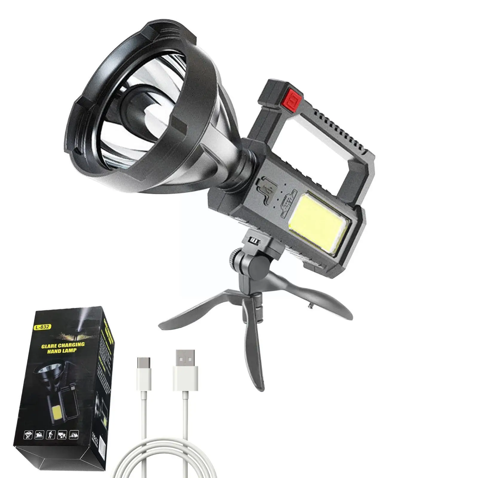 Ourdoor Searchlight Spotlights Powerful Portable Torch Power Searchlight Camping USB Spotlights Ourdoor Waterproof Recharge S2Q1
Ourdoor Searchlight Spotlights Powerful Portable Torch Power Searchlight Camping USB Spotlights Ourdoor Waterproof Recharge S2Q1