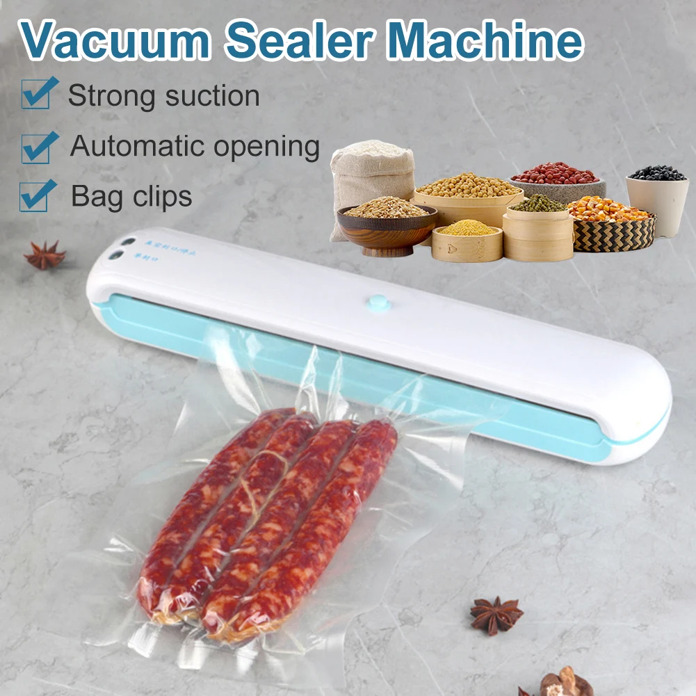 Electric Vacuum Sealer Machine Automatic Food Sealer Dry & Moist Sealing Machine 60kPa Kitchen Film Packer Household Tools
Electric Vacuum Sealer Machine Automatic Food Sealer Dry & Moist Sealing Machine 60kPa Kitchen Film Packer Household Tools