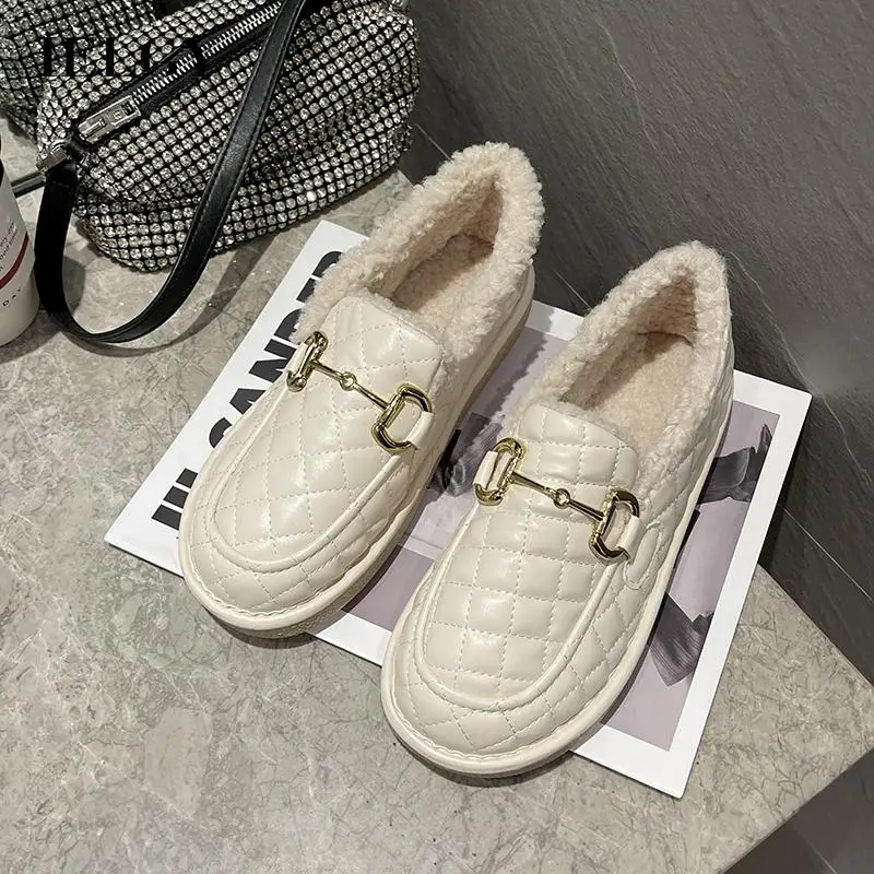 IELGY wear thick-soled round toe warm fashion Korean flat shoes
IELGY wear thick-soled round toe warm fashion Korean flat shoes