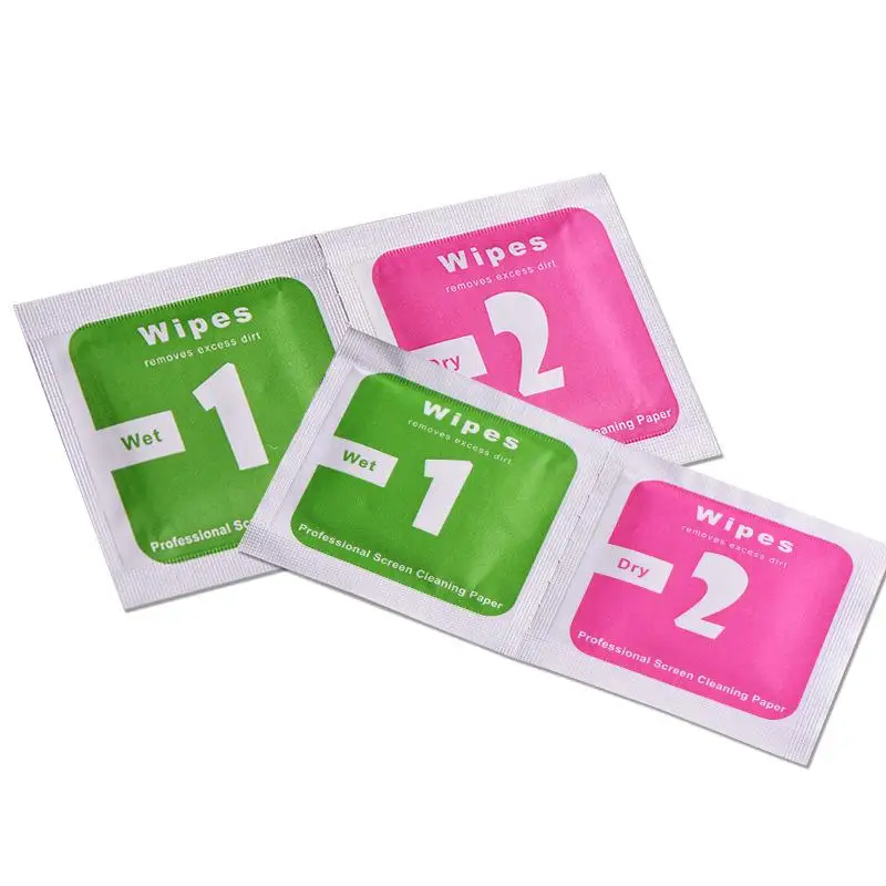 2Pcs/1 Set Wet Dry Wipes Cleaning Cloth for Tempered Glass Screen Protector for Camera Lens LCD Screens Dust Removal Papers Diy
2Pcs/1 Set Wet Dry Wipes Cleaning Cloth for Tempered Glass Screen Protector for Camera Lens LCD Screens Dust Removal Papers Diy