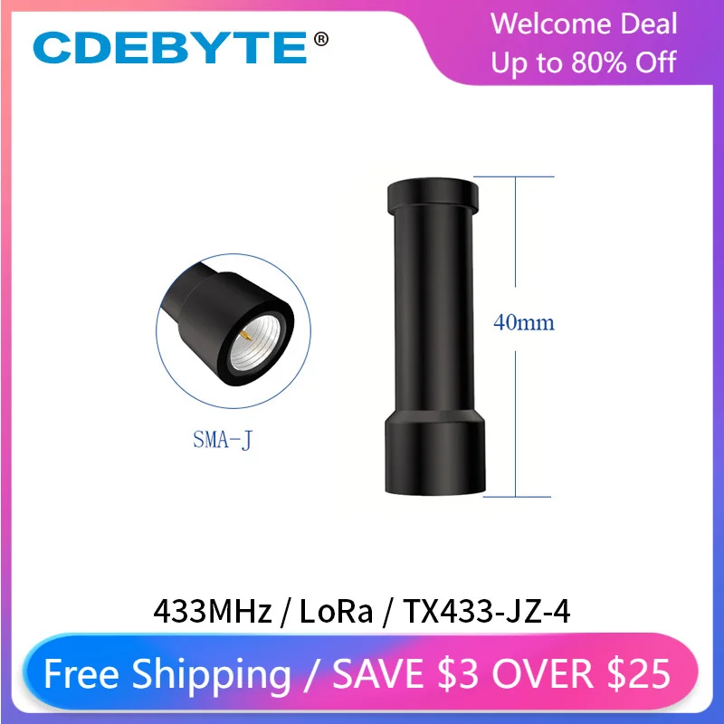 TX433-JZ-4 Wifi Antenna 433MHz 3.0dBi Omnidirectional High Gain SMA-J Interface Aerial Antena
TX433-JZ-4 Wifi Antenna 433MHz 3.0dBi Omnidirectional High Gain SMA-J Interface Aerial Antena