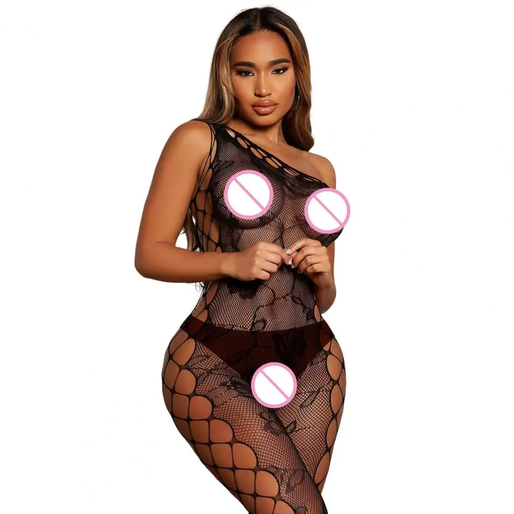 Pornographic Sleepwear Hollow Out Crotchless Nightclub Jumpsuit for Wedding Night
Pornographic Sleepwear Hollow Out Crotchless Nightclub Jumpsuit for Wedding Night