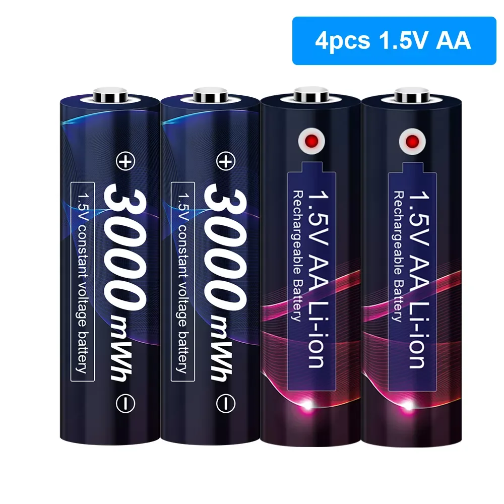 NEW2023 AA 1.5v Li-ion Rechargeable Battery 3000mWh 1.5V AA Lithium Rechargeable Battery 1.5V AA Batteries for Remote Control AA
NEW2023 AA 1.5v Li-ion Rechargeable Battery 3000mWh 1.5V AA Lithium Rechargeable Battery 1.5V AA Batteries for Remote Control AA