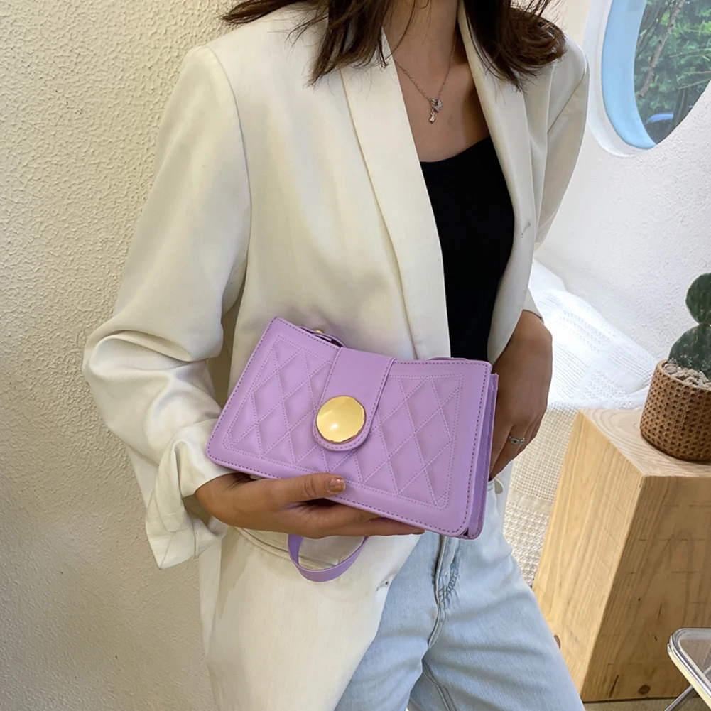 Youth Ladies Simple Versatile Bag Women Lattice Pattern Leather Handbags Lady Solid Color Travel Shoulder Tote Bag
Youth Ladies Simple Versatile Bag Women Lattice Pattern Leather Handbags Lady Solid Color Travel Shoulder Tote Bag