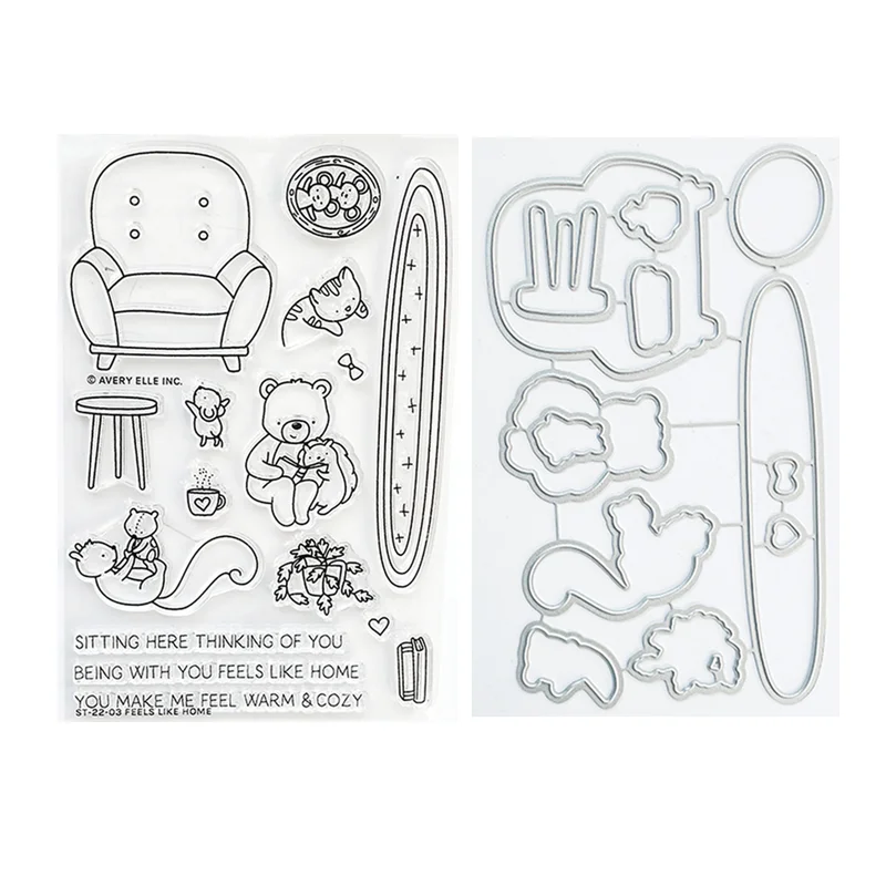 New 2022 Metal Cutting Dies for Paper Making Clear Stamps Feels Like Home Scrapbooking Embossing Frame Card Set
New 2022 Metal Cutting Dies for Paper Making Clear Stamps Feels Like Home Scrapbooking Embossing Frame Card Set