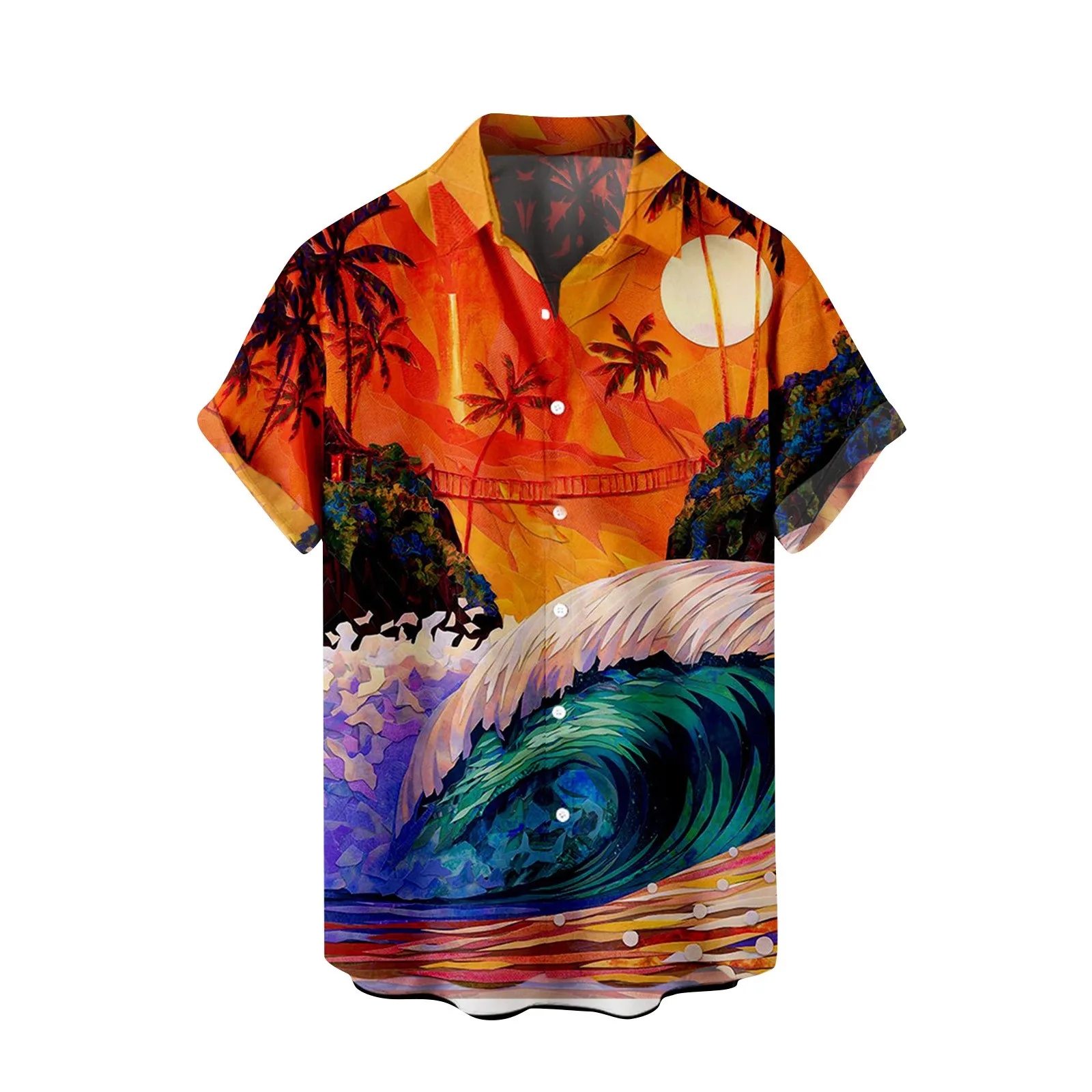 Men's Printed Shirts Summer Hawaiian Short Sleeve Beachwear Fashion Loose Landscape Lapel Print Shirt Tops camisas de hombre
Men's Printed Shirts Summer Hawaiian Short Sleeve Beachwear Fashion Loose Landscape Lapel Print Shirt Tops camisas de hombre