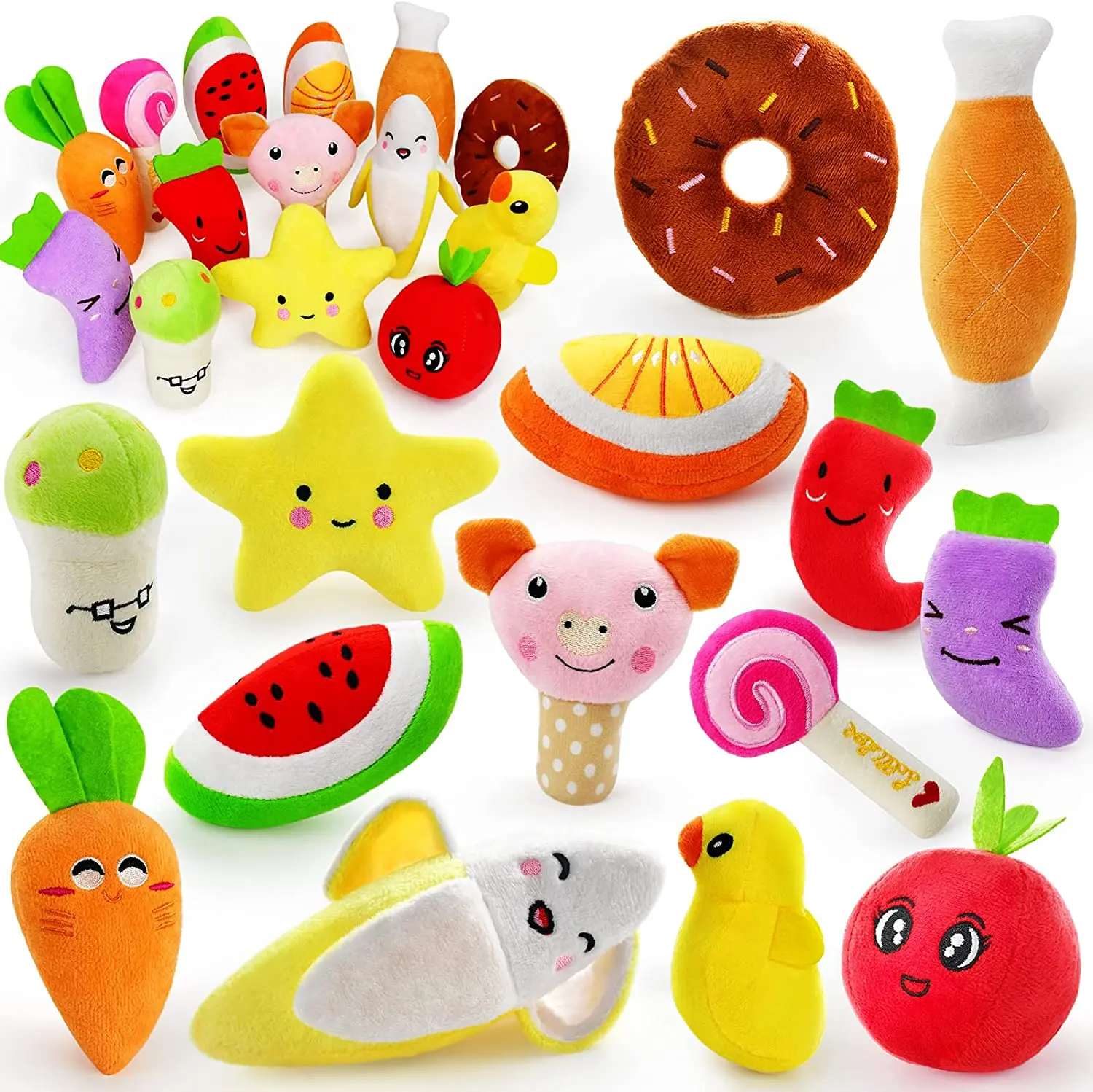 100PCS Puppy Dog Plush Squeaky Toys for Small Medium Dogs Bone Aggressive Chewers for Pet Cat Products Puppy Accessories
100PCS Puppy Dog Plush Squeaky Toys for Small Medium Dogs Bone Aggressive Chewers for Pet Cat Products Puppy Accessories