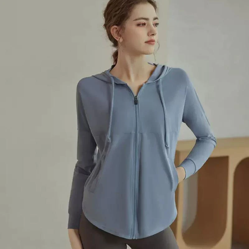 F.DYRAA Women's Sports Coat Drawstring Long Sleeve Yoga Jacket With Zipper Solid Hooded Fitness Running Clothes Sportswear
F.DYRAA Women's Sports Coat Drawstring Long Sleeve Yoga Jacket With Zipper Solid Hooded Fitness Running Clothes Sportswear