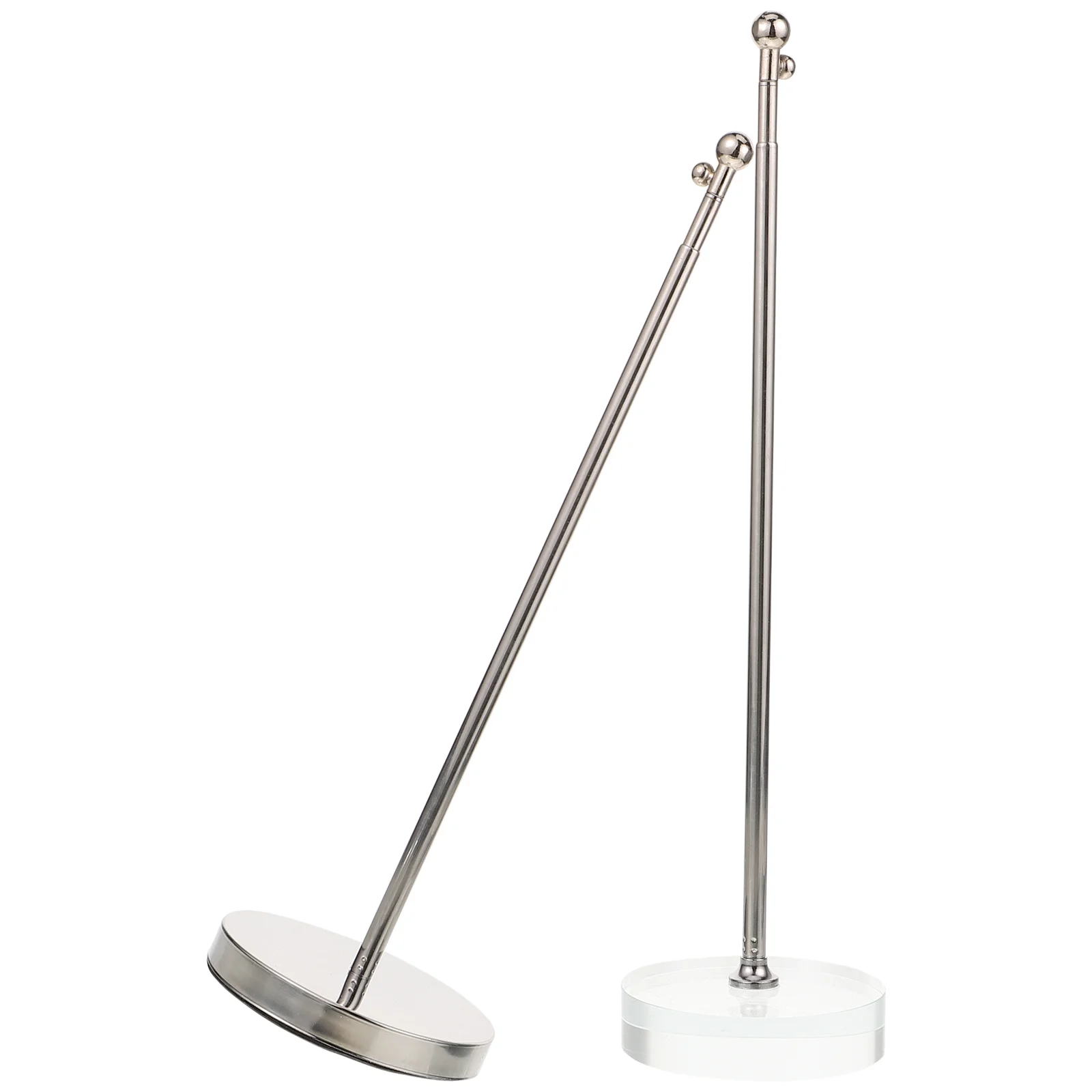 2 Pcs Desktop Flagpole Seat Office Accessory Metal Household Wear-resistant Stainless Steel Trim Table Stick
2 Pcs Desktop Flagpole Seat Office Accessory Metal Household Wear-resistant Stainless Steel Trim Table Stick
