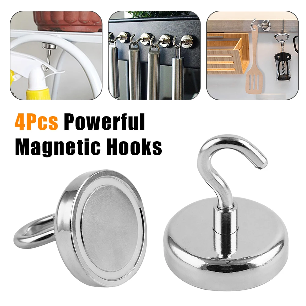 4Pcs Magnetic Hooks 16/20MM Magnet Hooks Heavy Duty Wall Hanger Powerful Magnetic Force For Home Kitchen Workplace
4Pcs Magnetic Hooks 16/20MM Magnet Hooks Heavy Duty Wall Hanger Powerful Magnetic Force For Home Kitchen Workplace