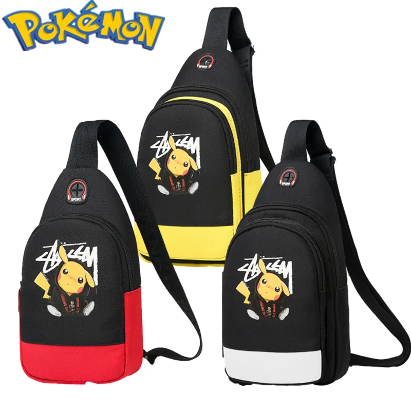 Pokemon Pikachu chest bag men's backpack new leisure sports travel holiday birthday gift role-playing props Kawaii
Pokemon Pikachu chest bag men's backpack new leisure sports travel holiday birthday gift role-playing props Kawaii