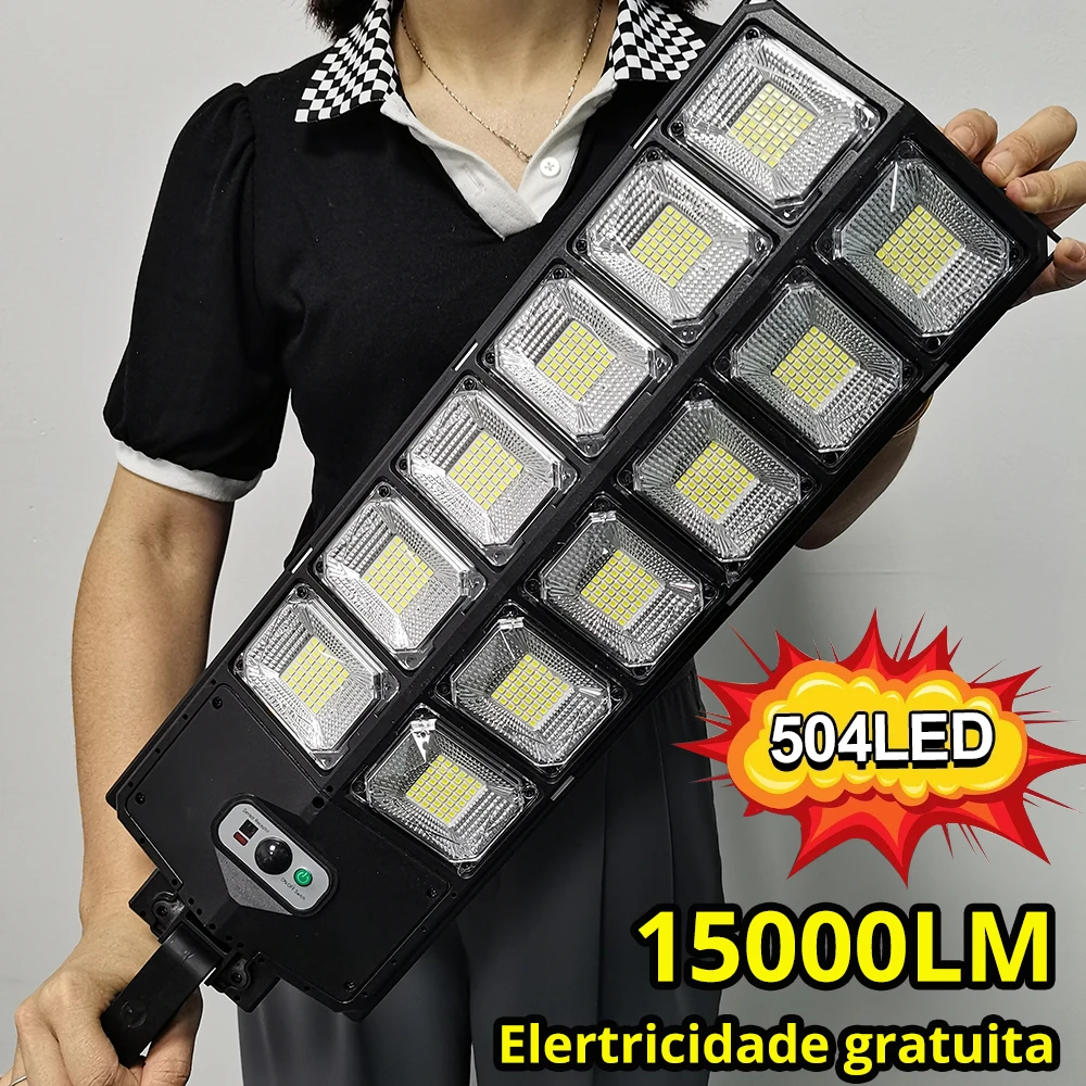 15000 Lumens Solar Led Light Outdoor Lighting 504 LED Solar Lights Big Solar Panel Lamps Waterproof Motion Sensor Street Light
15000 Lumens Solar Led Light Outdoor Lighting 504 LED Solar Lights Big Solar Panel Lamps Waterproof Motion Sensor Street Light