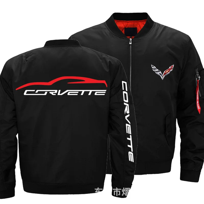 New Autumn Winter Flight Jacket Corvette Logo Coat Mens Womens Warm Casual Zipper Baseball Jacket mens clothing Harajuku
New Autumn Winter Flight Jacket Corvette Logo Coat Mens Womens Warm Casual Zipper Baseball Jacket mens clothing Harajuku