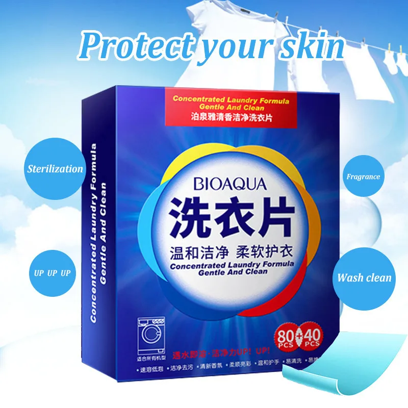 120Pcs Daily Laundry Tablets Formula Laundry Detergent Sheet Concentrated Washing Powder Washing Machine Laundry Cleaner Tools
120Pcs Daily Laundry Tablets Formula Laundry Detergent Sheet Concentrated Washing Powder Washing Machine Laundry Cleaner Tools