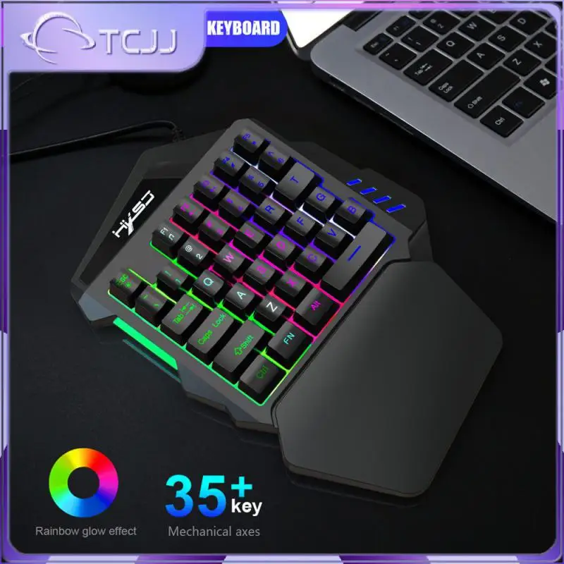 Wireless Gaming Keyboards Mini 1.6m Wired Mini Keyboard For Android 35 Keys One-handed Keyboard For Computer Pc Laptop
Wireless Gaming Keyboards Mini 1.6m Wired Mini Keyboard For Android 35 Keys One-handed Keyboard For Computer Pc Laptop
