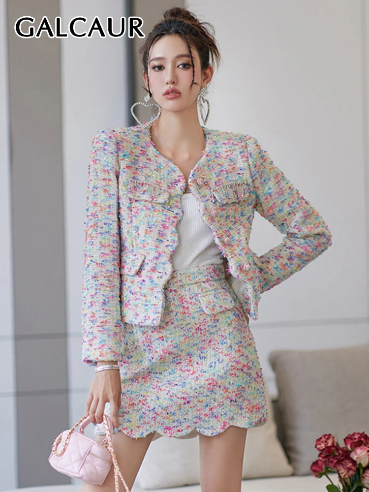 GALCAUR Print Two Piece Sets For Women Round Neck Long Sleeve Tops High Waist Wave Striped Skirts Slim Set Female Autumn 2022
GALCAUR Print Two Piece Sets For Women Round Neck Long Sleeve Tops High Waist Wave Striped Skirts Slim Set Female Autumn 2022