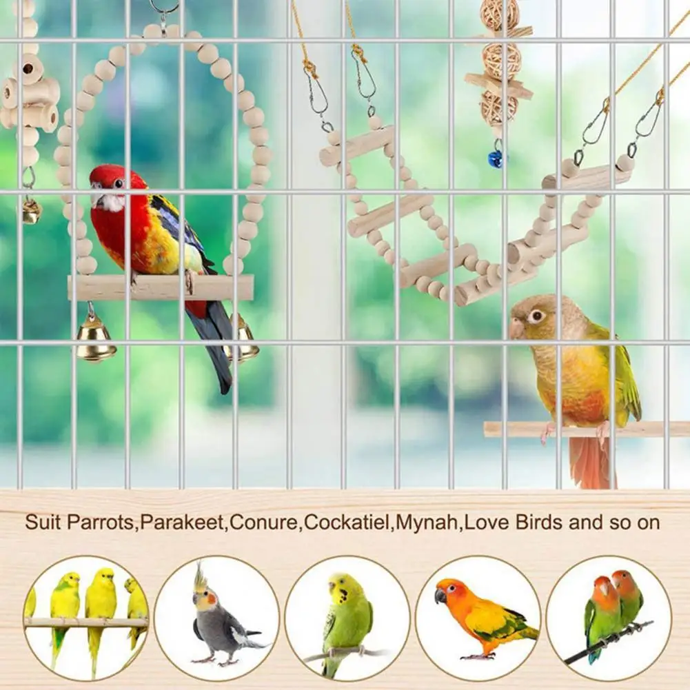Parrot Bite Toy Bite Resistant Mini Bird Foraging Assorted Hanging Cage Chewing Rack Bird Toy Parrot Toy 9Pcs/Set
Parrot Bite Toy Bite Resistant Mini Bird Foraging Assorted Hanging Cage Chewing Rack Bird Toy Parrot Toy 9Pcs/Set