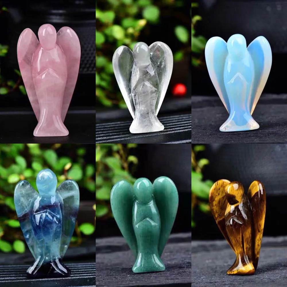 1PC Natural Crystal Rose Quartz Angel Amethyst Obsidian Animals Stone Crafts Small Decoration Home Decor Christmas Present
1PC Natural Crystal Rose Quartz Angel Amethyst Obsidian Animals Stone Crafts Small Decoration Home Decor Christmas Present